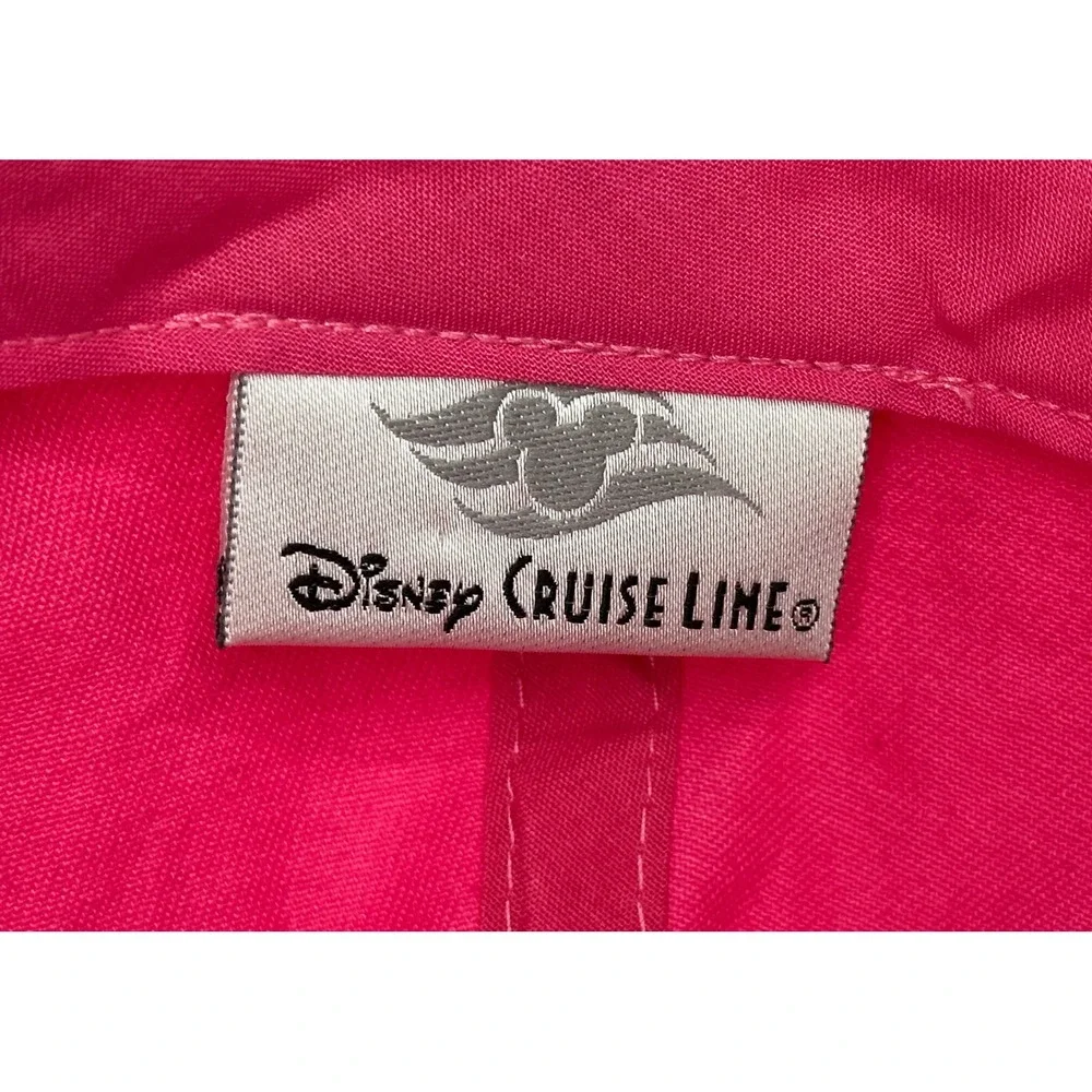 Disney Cruise Line Baseball Cap Women OS Pink Minnie Mouse Embroidered Nautical